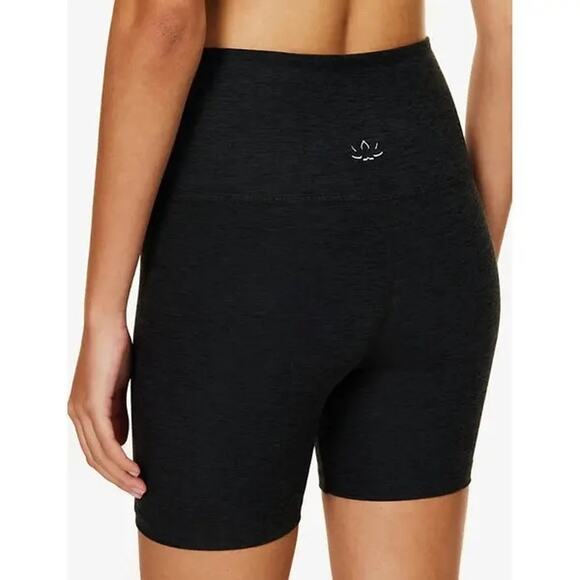 Beyond Yoga Spacedye Keep Pace High-Rise Shorts Darkest Night Black Size S - Picture 1 of 8